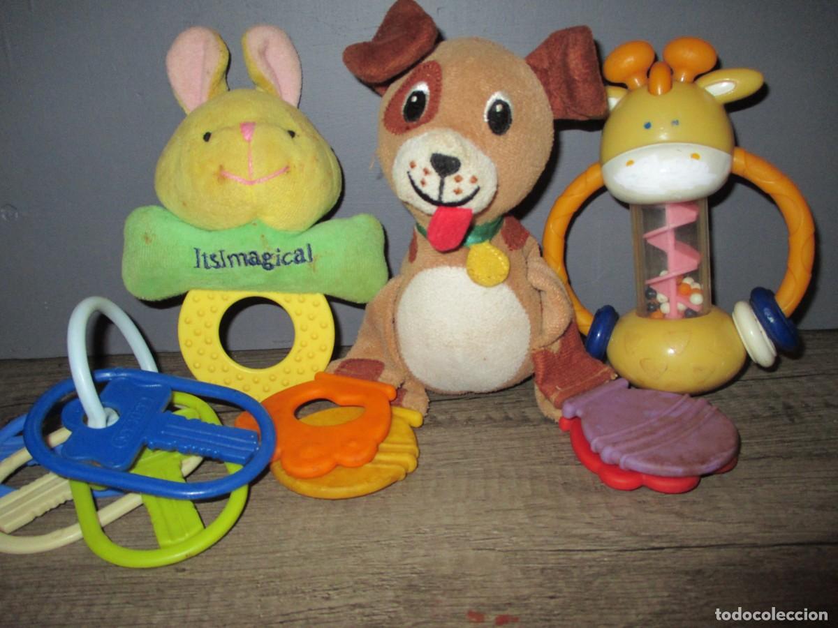 Juguetes antiguos y Juegos de colecci&oacute;n: 435- Lote de 4 Juguetes Sensoriales y Mordedores para Beb&eacute; &ndash; &iexcl;Buen Estado!