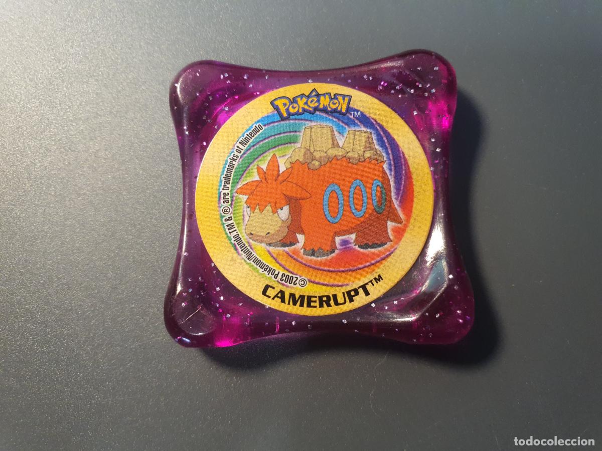 Brinquedos antigos e Jogos de cole&ccedil;&atilde;o: TAZO POKEMON -- 2003 -- POKEMON WAPS -- N&ordm; CAMERUPT