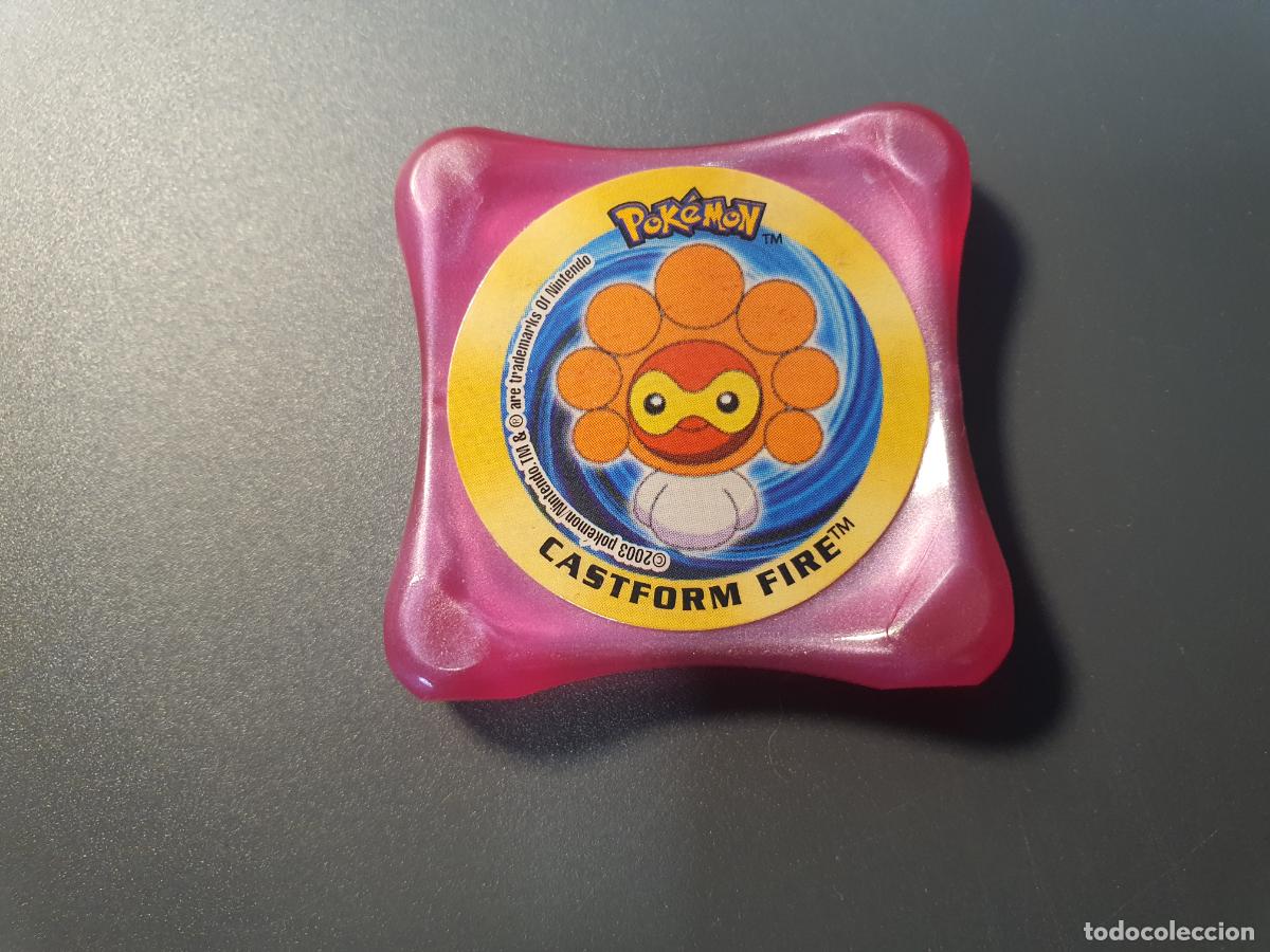 Brinquedos antigos e Jogos de cole&ccedil;&atilde;o: TAZO POKEMON -- 2003 -- POKEMON WAPS -- N&ordm; CASTFORM FIRE