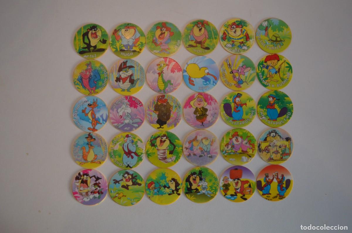 Juguetes antiguos y Juegos de colecci&oacute;n: MATUTANO THE MATUTAZO COLLECTION LOONEY TINY TUNES SAGA COMPLETA SUPER TAZOS TAZO BUGS BUNNY TAZ