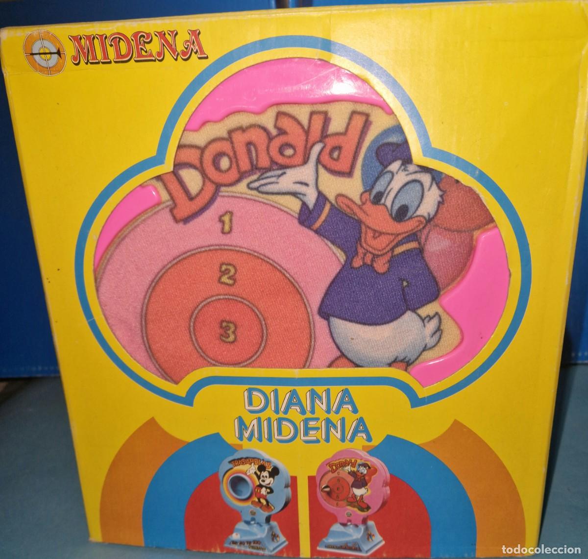 Juguetes antiguos y Juegos de colecci&oacute;n: diana giratoria, juguete original a&ntilde;os 80, walt disney pato donald DIANA MIDENA