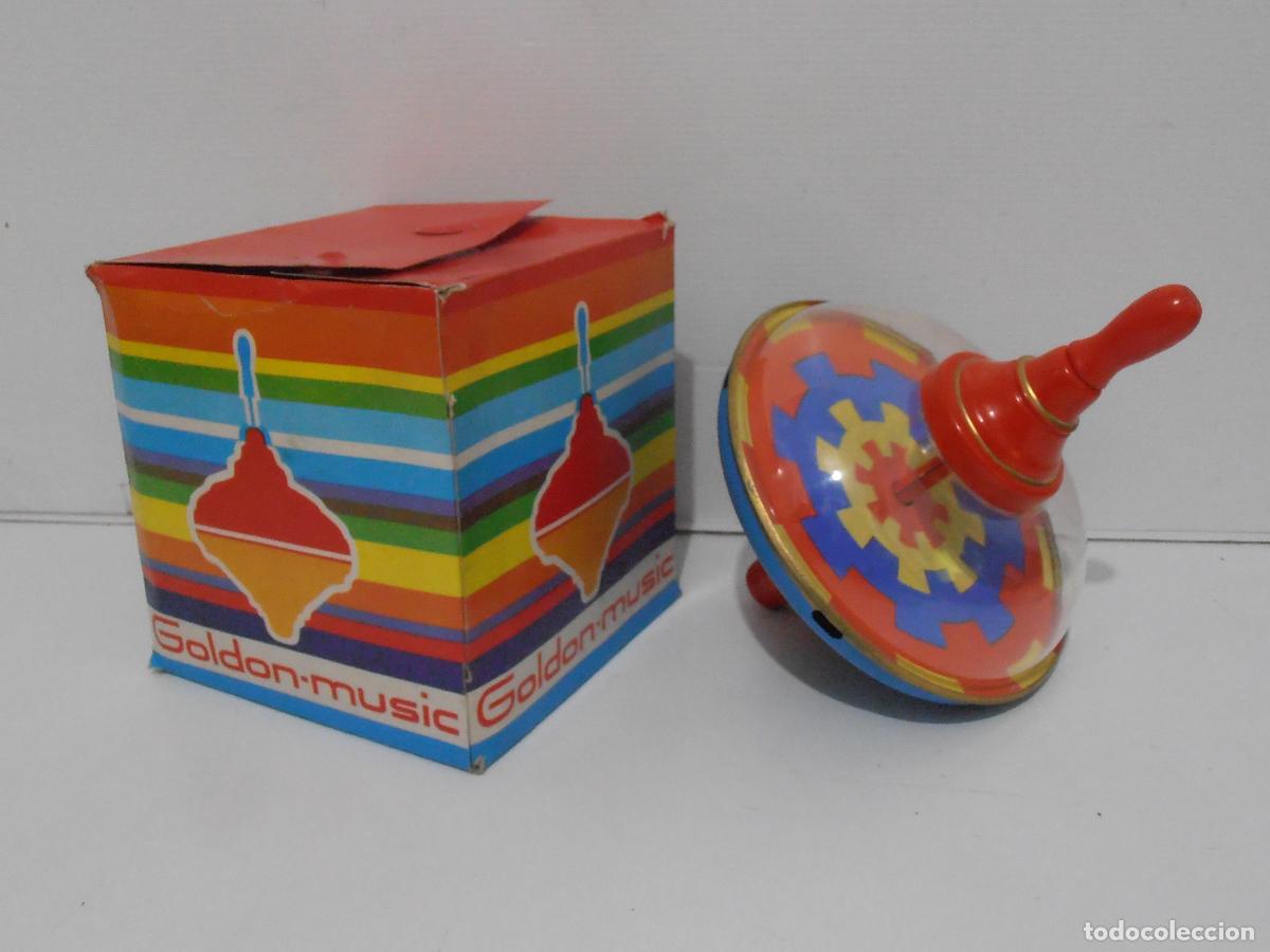 Juguetes antiguos y Juegos de colecci&oacute;n: TROMPO, GOLDON MUSIC, CAJA ORIGINAL, NUEVO A ESTRENAR, ANTIGUA JUGUETERIA, A&Ntilde;OS 70