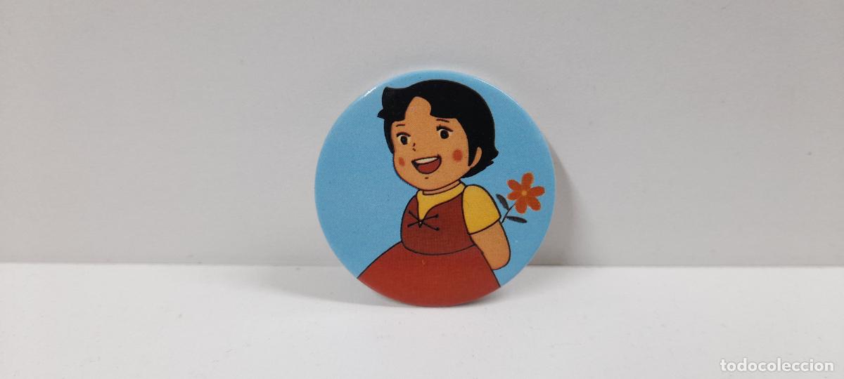 Juguetes antiguos y Juegos de colecci&oacute;n: ANTIGUA CHAPA DE COLECCION DE HEIDI . TAURUS FLIM . ORIGINAL A&Ntilde;O 1987