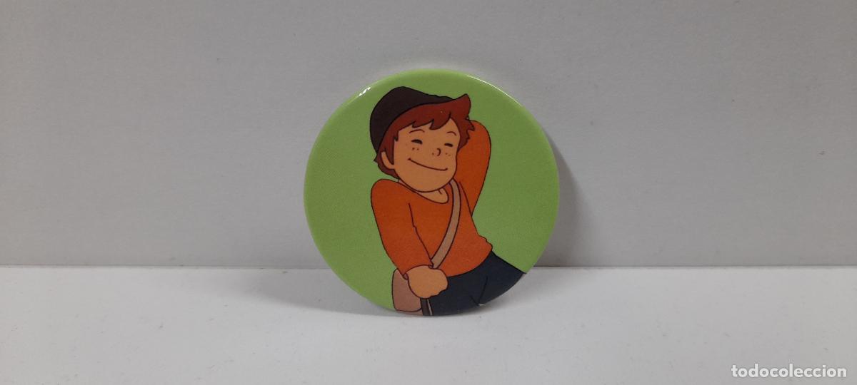 Juguetes antiguos y Juegos de colecci&oacute;n: ANTIGUA CHAPA DE COLECCION DE PEDRO - HEIDI . TAURUS FLIM . ORIGINAL A&Ntilde;O 1987