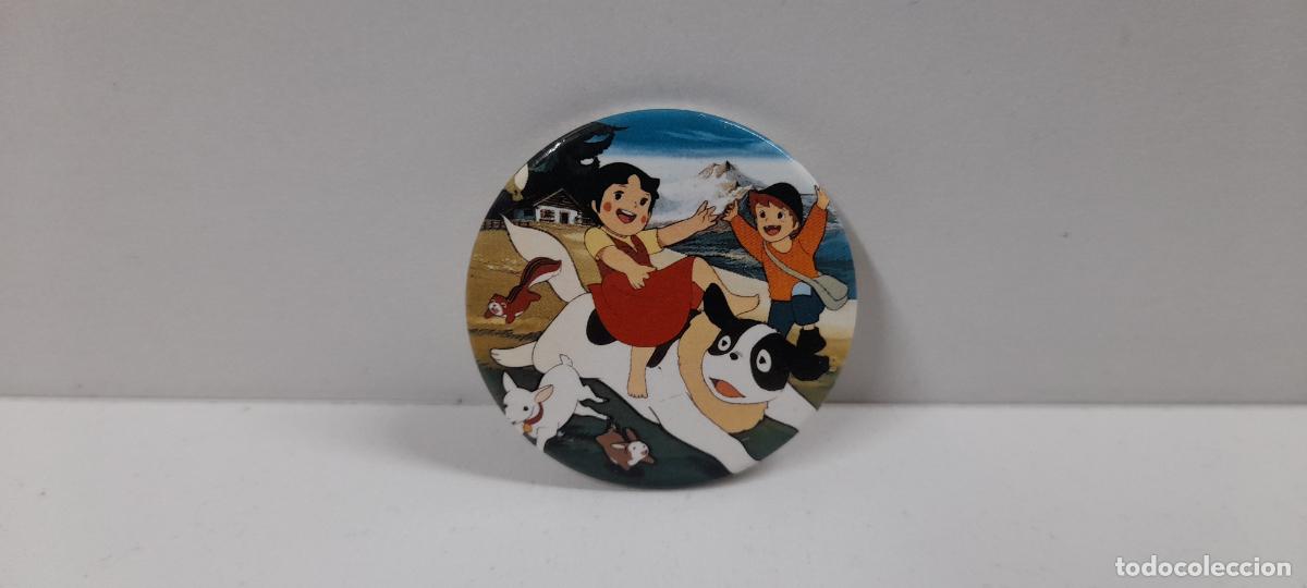 Juguetes antiguos y Juegos de colecci&oacute;n: ANTIGUA CHAPA DE COLECCION DE HEIDI - PEDRO Y SUS ANIMALES . TAURUS FLIM . ORIGINAL A&Ntilde;O 1987