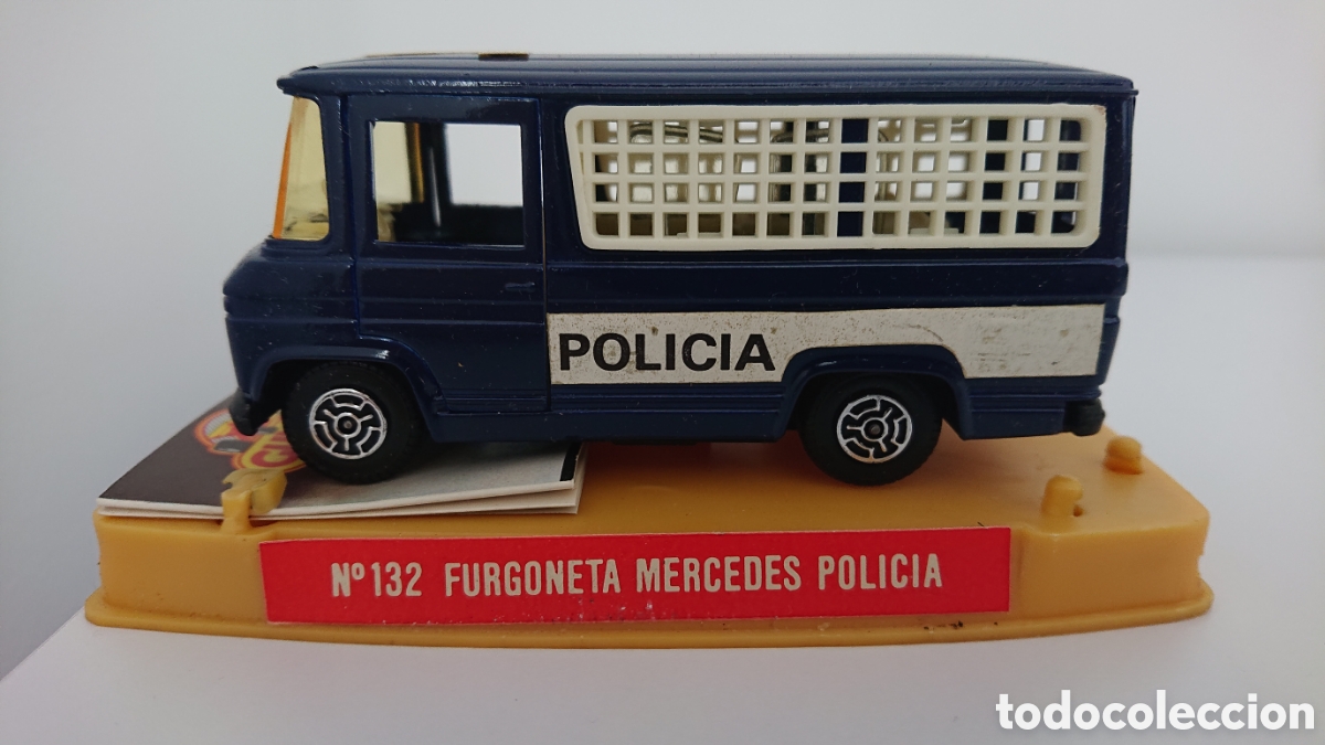 Juguetes antiguos y Juegos de colecci&oacute;n: Furgoneta Guisval 1/37 Mercedes polic&iacute;a nacional