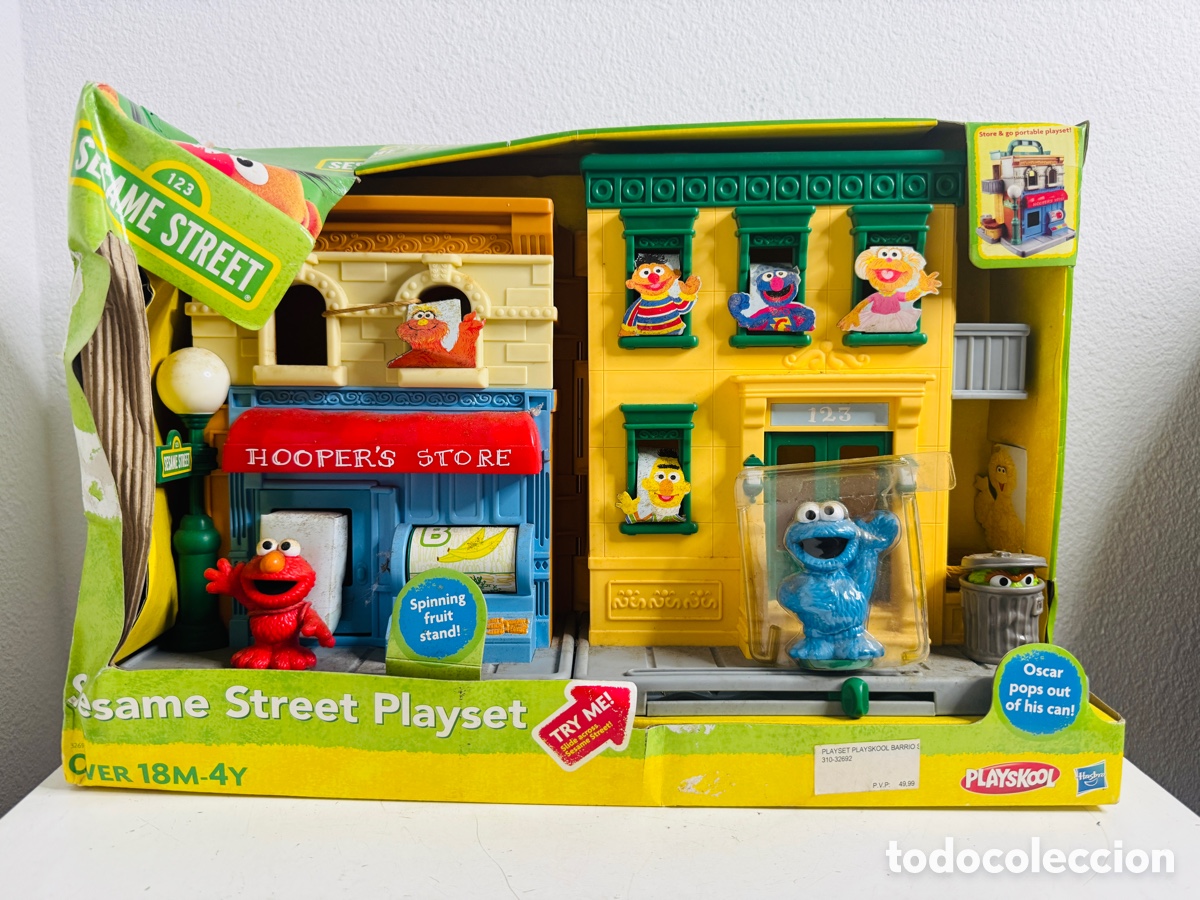 Juguetes antiguos y Juegos de colecci&oacute;n: Sesame Street Playset Barrio S&eacute;samo de Playskool