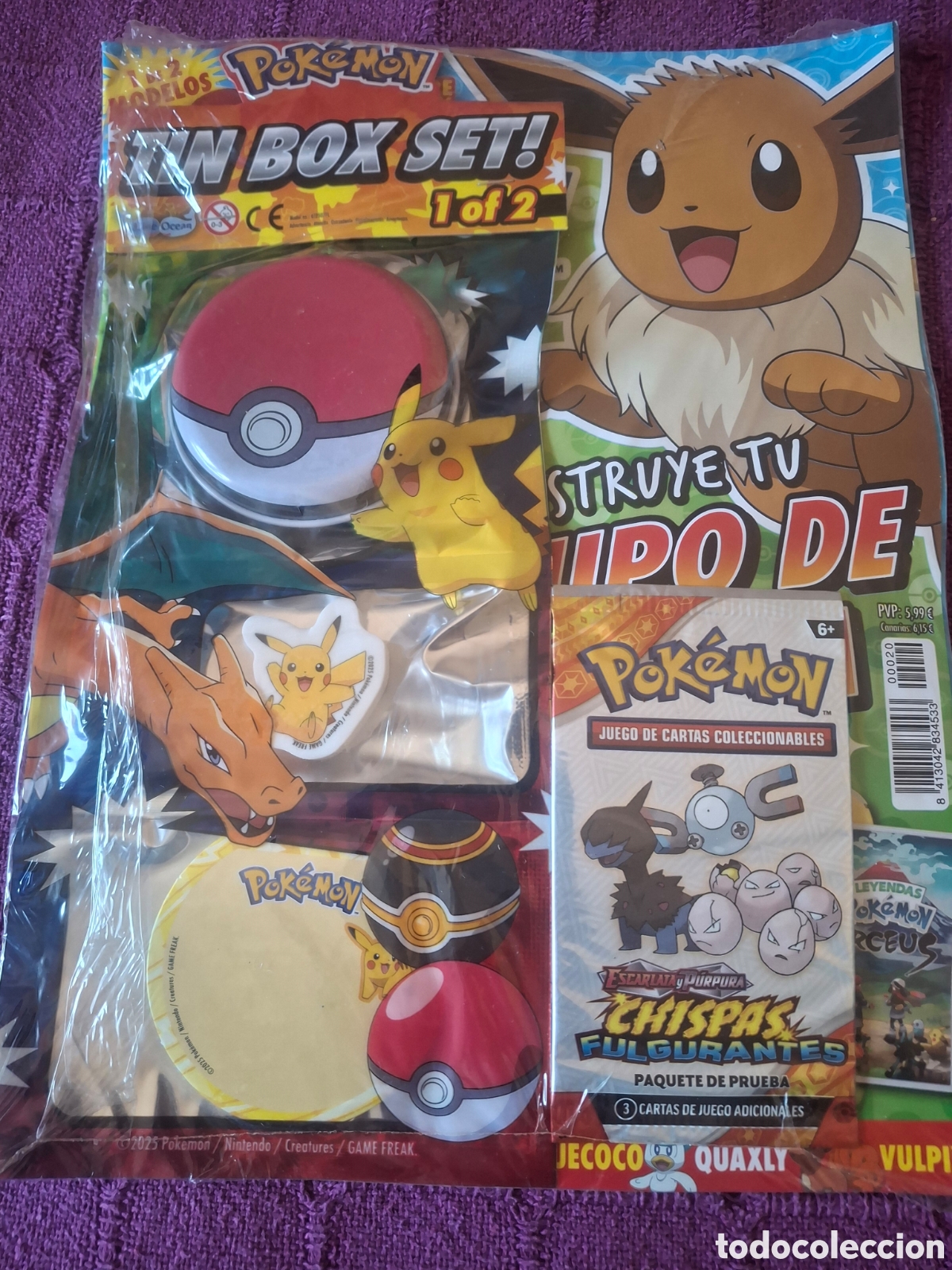 Juguetes antiguos y Juegos de colecci&oacute;n: Pack pokemon tin box