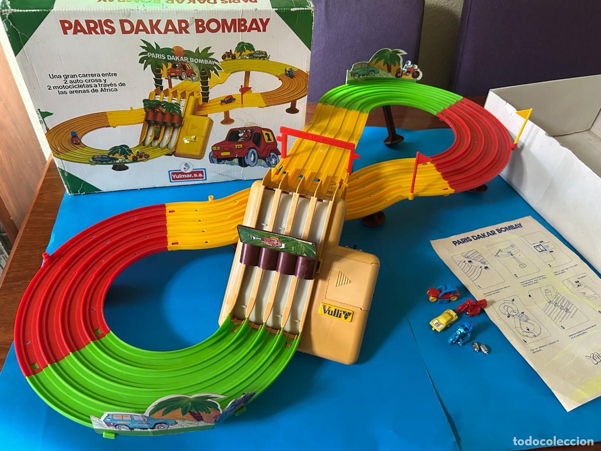 Juguetes antiguos y Juegos de colecci&oacute;n: CIRCUITO PARIS DAKAR BOMBAY DE JUGUETES YULMAR S.A. LICENCIA VULLI - LEER DESCRIPCION