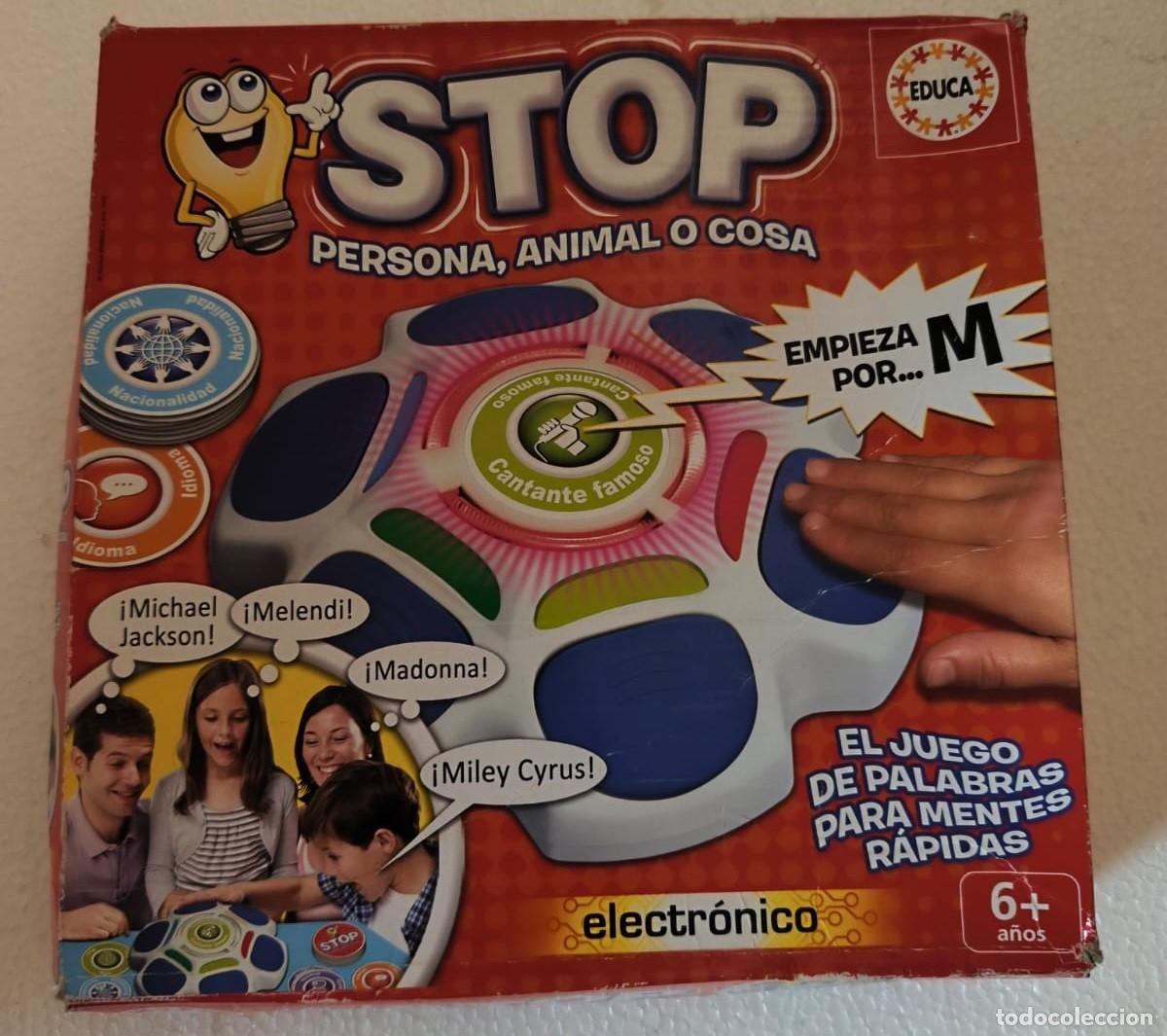 Juguetes antiguos y Juegos de colecci&oacute;n: STOP: Persona, Animal o Cosa, un juego de mesa electr&oacute;nico de palabras EDUCA BORRAS.