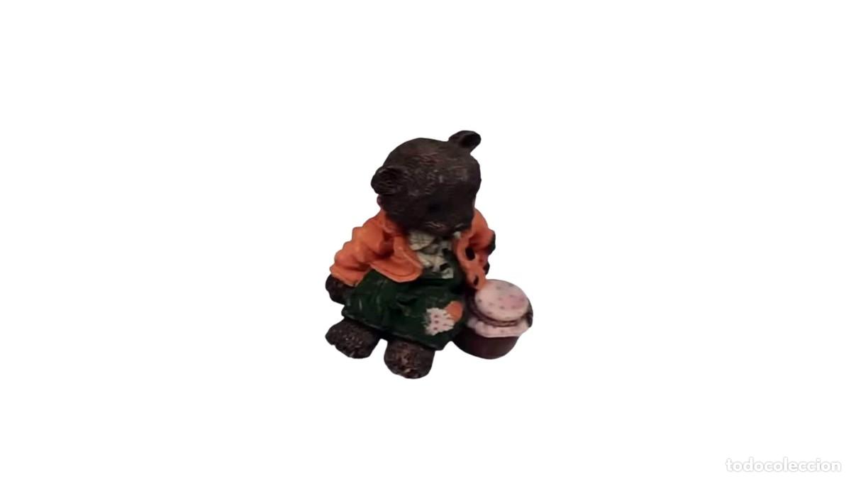 Brinquedos antigos e Jogos de cole&ccedil;&atilde;o: Oso con Tajo de Miel en Resina - Pintado a Mano, R&uacute;stico, 1990