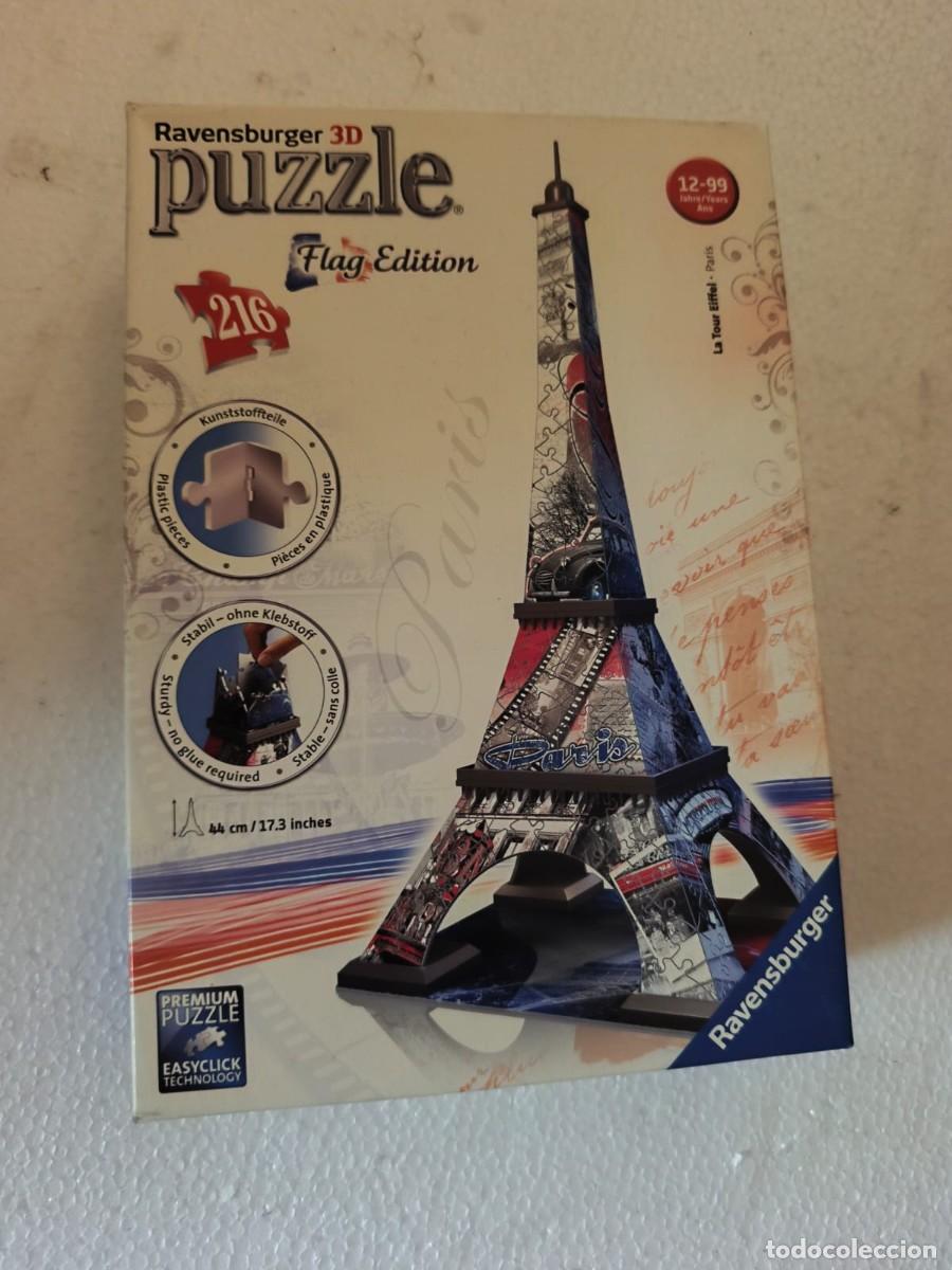 Juguetes antiguos y Juegos de colecci&oacute;n: Puzzle 3D de la Torre Eiffel &rdquo;Flag Edition&rdquo; de Ravensburger. 2014