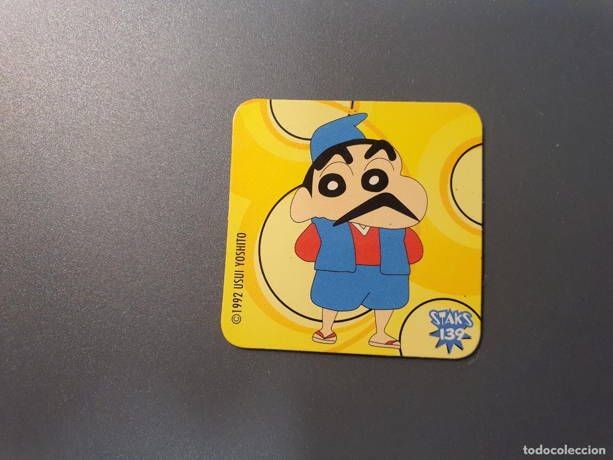 Juguetes antiguos y Juegos de colecci&oacute;n: TAZO STAKS CROMO SHINCHAN -- 1992 -- PANINI -- N&ordm; 139