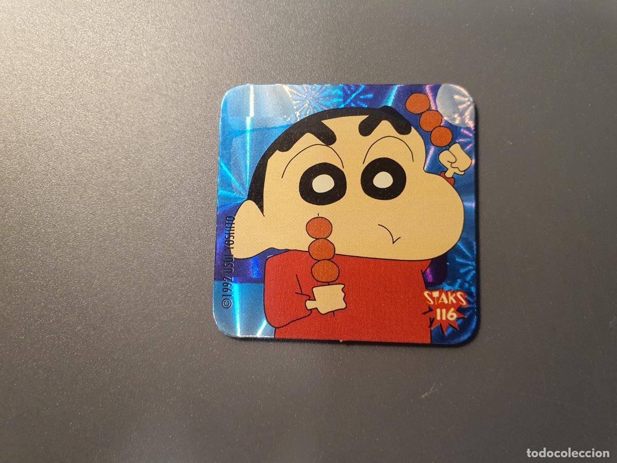 Juguetes antiguos y Juegos de colecci&oacute;n: TAZO STAKS CROMO SHINCHAN -- 1992 -- PANINI -- N&ordm; 116