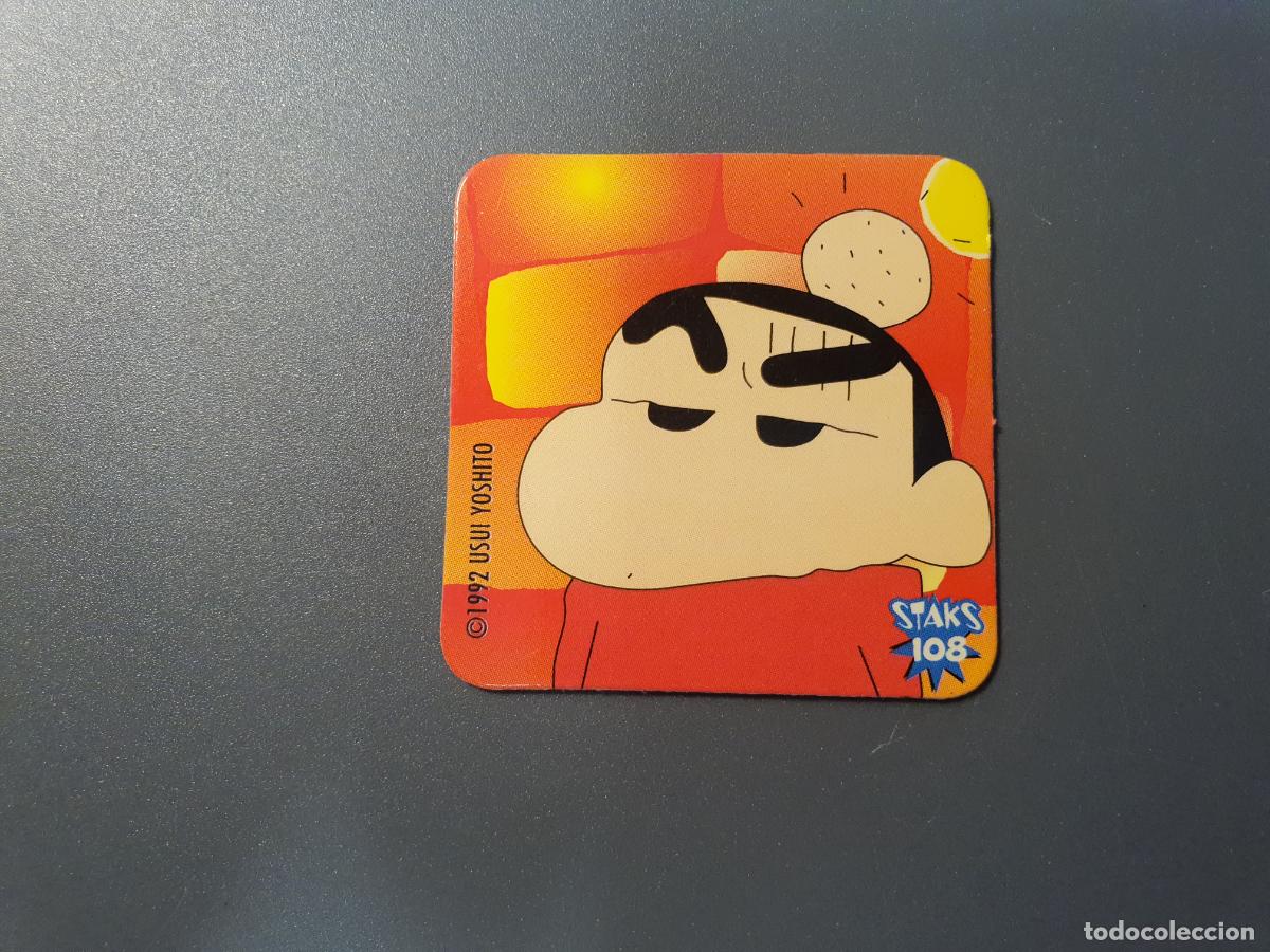 Juguetes antiguos y Juegos de colecci&oacute;n: TAZO STAKS CROMO SHINCHAN -- 1992 -- PANINI -- N&ordm; 108