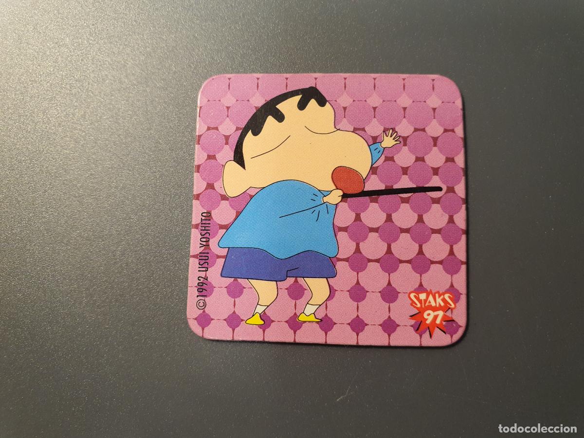 Juguetes antiguos y Juegos de colecci&oacute;n: TAZO STAKS CROMO SHINCHAN -- 1992 -- PANINI -- N&ordm; 97