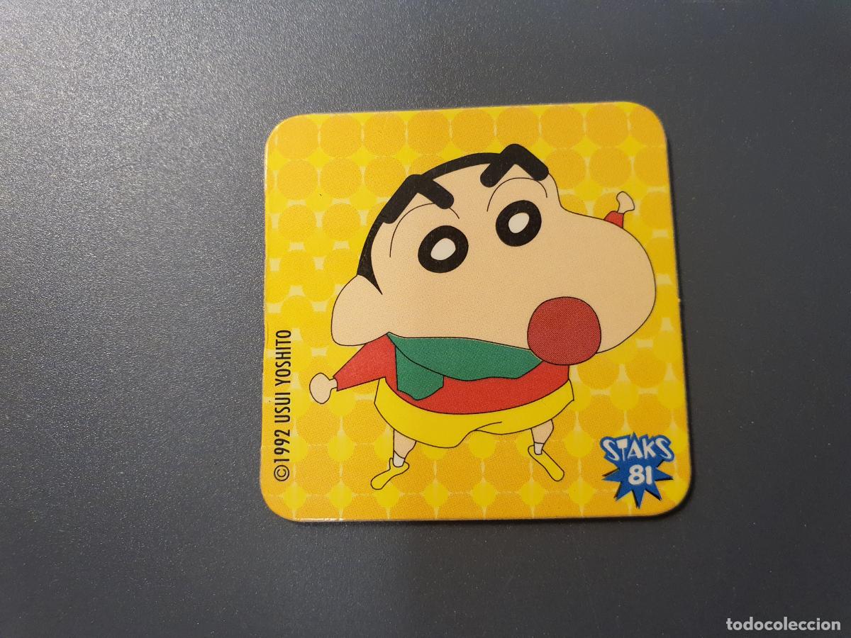 Juguetes antiguos y Juegos de colecci&oacute;n: TAZO STAKS CROMO SHINCHAN -- 1992 -- PANINI -- N&ordm; 81