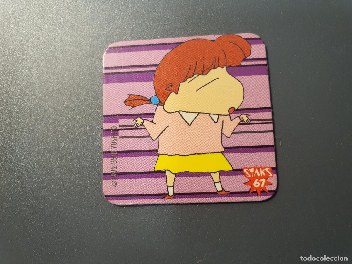 Juguetes antiguos y Juegos de colecci&oacute;n: TAZO STAKS CROMO SHINCHAN -- 1992 -- PANINI -- N&ordm; 67
