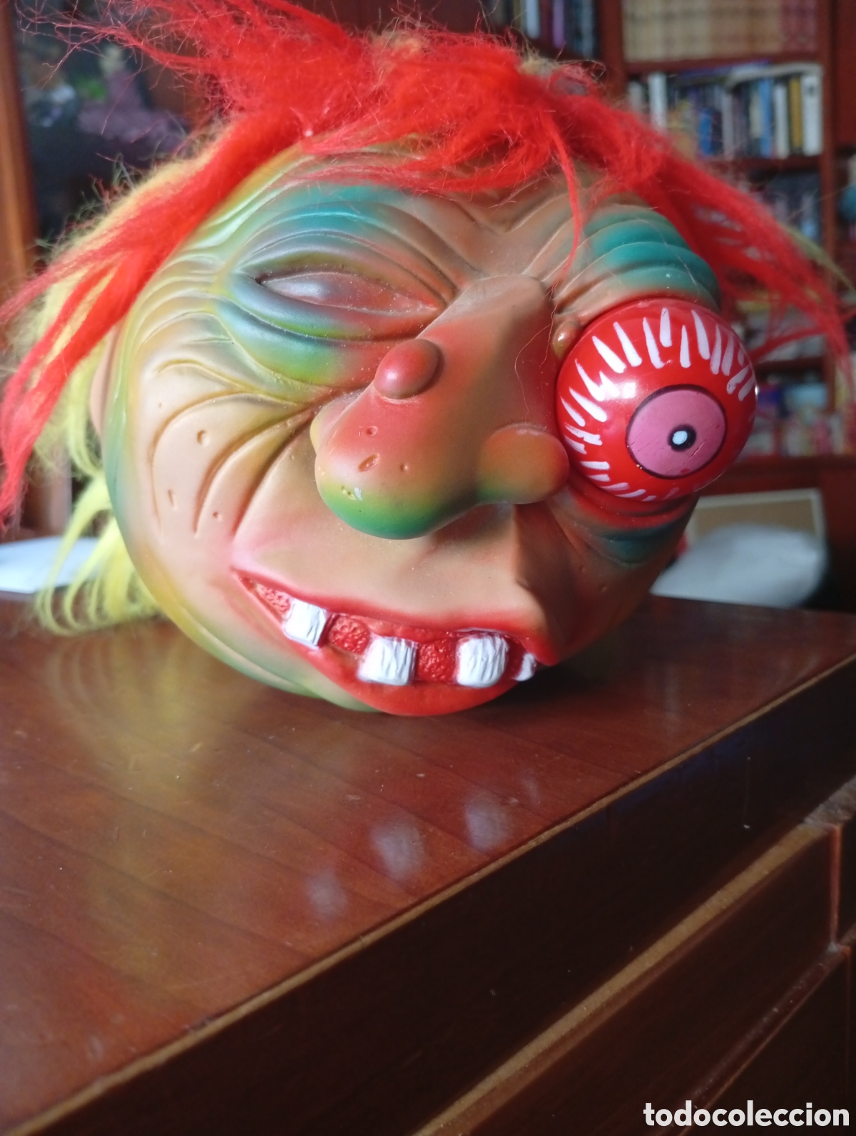 Juguetes antiguos y Juegos de colecci&oacute;n: JUGUETE VINTAGE CABEZA MONSTRUO RUDE RALPH AXLON 1986 PARA RESTAURAR COLECCION RETRO 80&acute;S MAD BALL