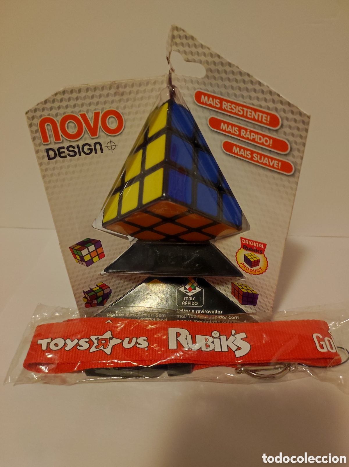 Juguetes antiguos y Juegos de colecci&oacute;n: Lote Rubik's &mdash; Cubo Original + Lanyard Toys R Us x Rubik's