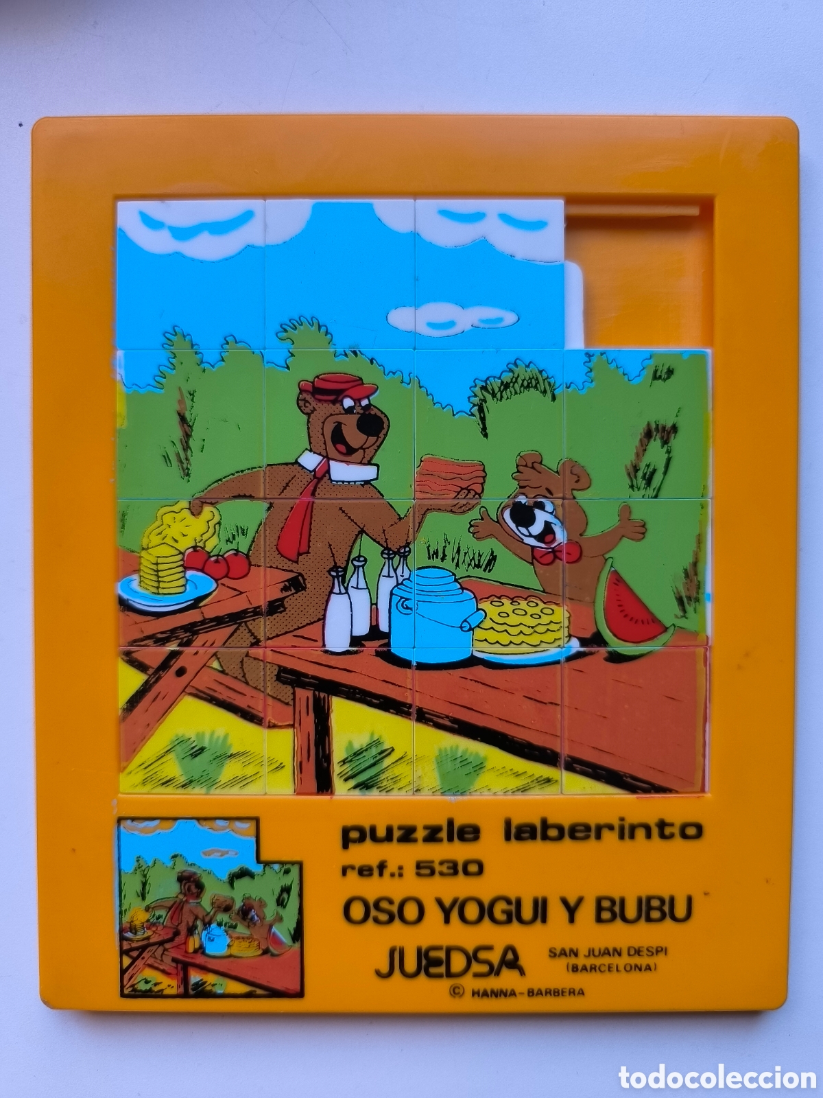 Juguetes antiguos y Juegos de colecci&oacute;n: Puzzle laberinto oso yogui y bubu juedsa 17x20