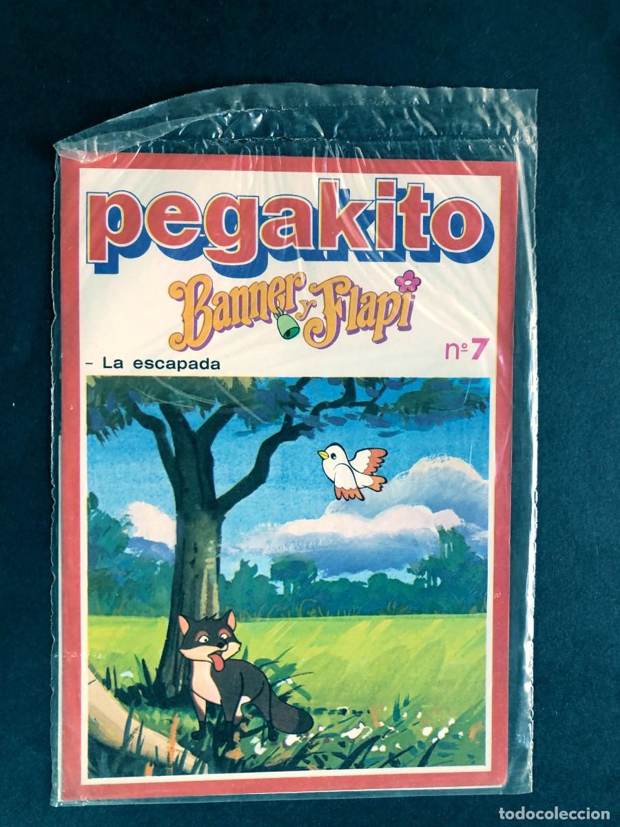 Juguetes antiguos y Juegos de colecci&oacute;n: PEGAKITO / BANNER Y FLAPI / N&ordm; 7 LA ESCAPADA /ESCENARIO Y PEGATINAS / SIN USAR -PRECINTADO