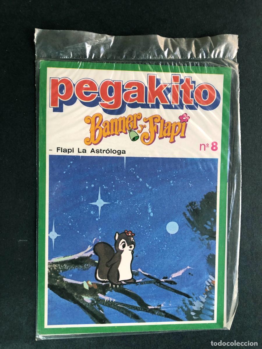 Juguetes antiguos y Juegos de colecci&oacute;n: PEGAKITO / BANNER Y FLAPI / N&ordm; 8 FLAPI LA ASTR&Oacute;LOGA /ESCENARIO Y PEGATINAS / SIN USAR -PRECINTADO