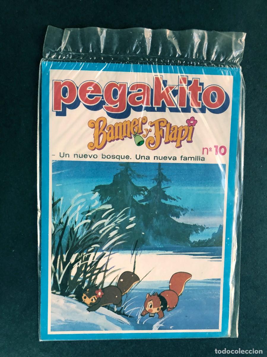 Juguetes antiguos y Juegos de colecci&oacute;n: PEGAKITO / BANNER Y FLAPI / N&ordm; 10 UN NUEVO BOSQUE /ESCENARIO Y PEGATINAS / SIN USAR -PRECINTADO