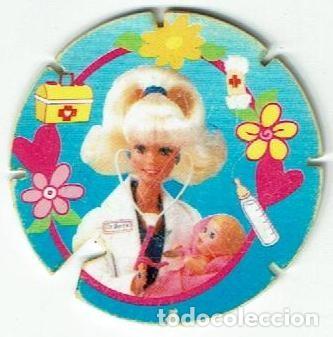 Juguetes antiguos y juegos de colecci&oacute;n: COLECCI&Oacute;N TAZOS MATUTANO BARBIE TAZO CAPS POGS 4 10 PUNTOS 1995 MATTEL MU&Ntilde;ECA ENFERMERA PEDIATRA