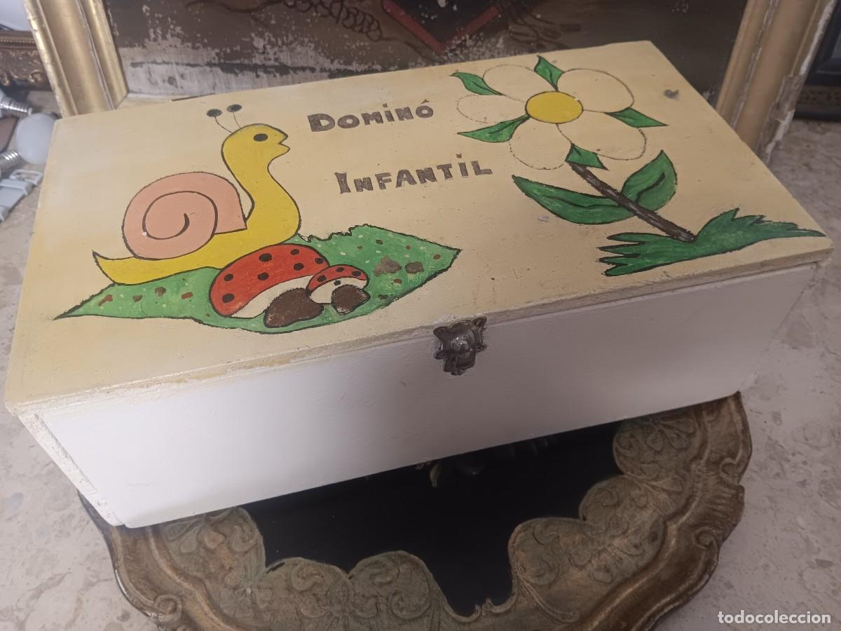 Juguetes antiguos y Juegos de colecci&oacute;n: Domino infantil artesano a&ntilde;os 60