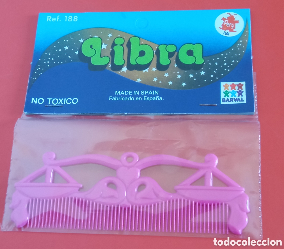 Juguetes antiguos y Juegos de colecci&oacute;n: PEINE HOR&Oacute;SCOPO/ZODIACO LIBRA.ZODIAQUITOS PERY 70'S.NUEVO.