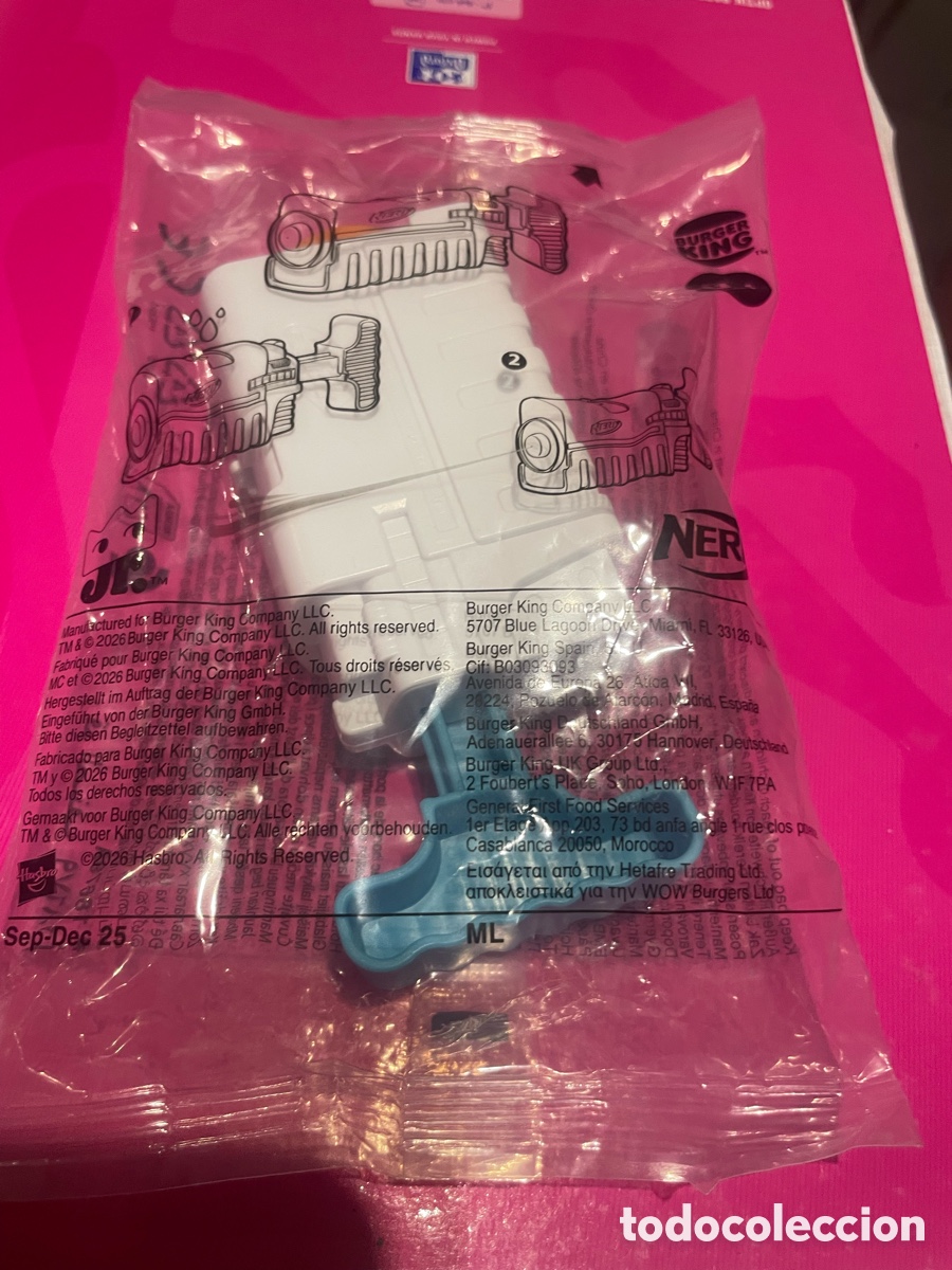 Juguetes antiguos y Juegos de colecci&oacute;n: Pistola Nerf de agua Burger King