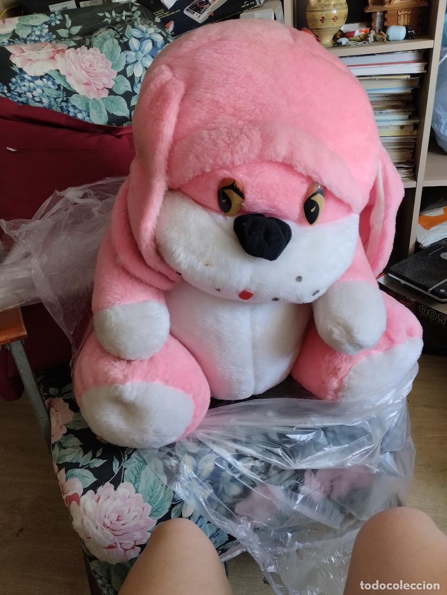 Juguetes antiguos y Juegos de colecci&oacute;n: perrito rosa de peluche de feria de la tombola a&ntilde;os 80