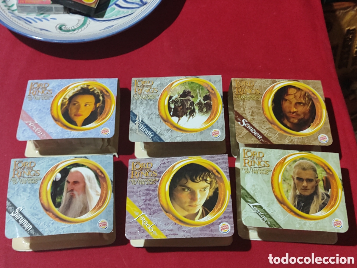 Antique Toys and Collectible Games: Lote 6 figuras burger King se&ntilde;or de los anillos frodo legolas saruman arwen strider y espectro