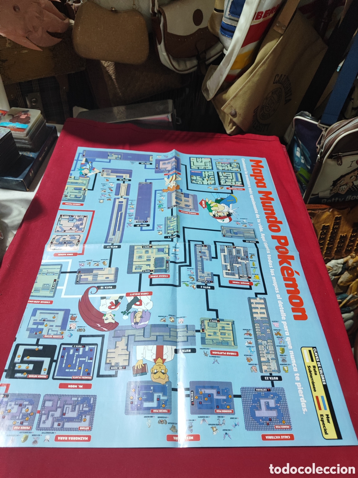 Jouets Anciens et Jeux de collection: Gran MAPA MUNDO POKEMON
