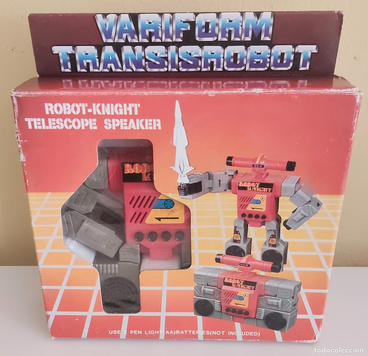 Juguetes antiguos y Juegos de colecci&oacute;n: VARIFORM TRANSISROBOT ROBOT KHIGHT TELESCOPE SPEAKER 1980&acute;S VINTAGE