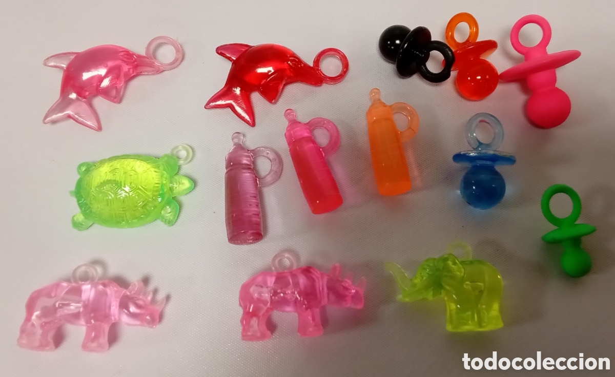 Juguetes antiguos y Juegos de colecci&oacute;n: Lote Colgantes Pl&aacute;stico Promocionales Grefusa A&ntilde;os 90