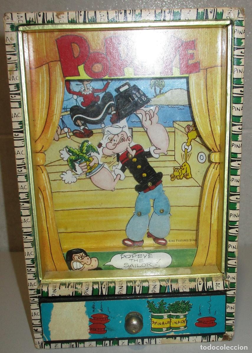 Juguetes antiguos y Juegos de colecci&oacute;n: Antigua caja de m&uacute;sica POPEYE EL MARINO, 1980 King Features Sindicate Inc.