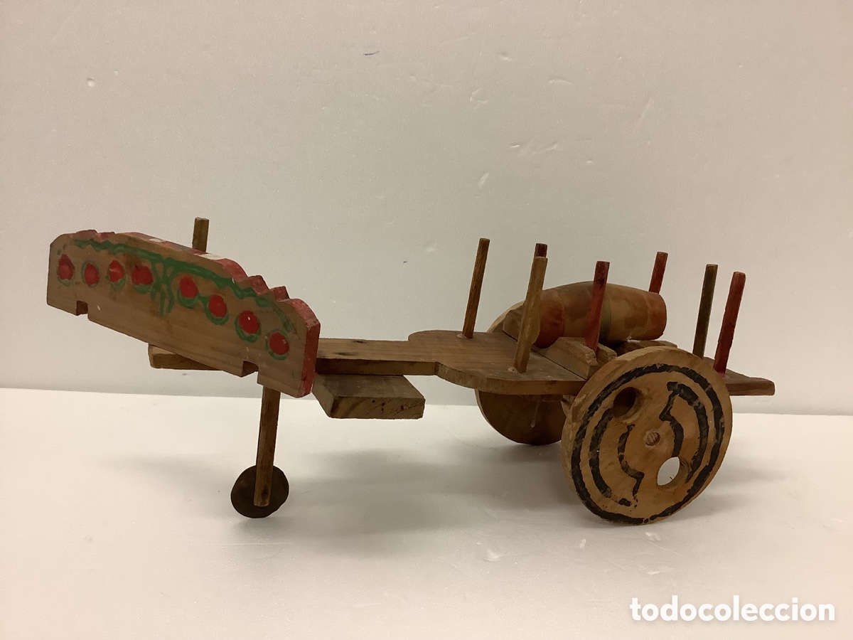 Juguetes antiguos y Juegos de colecci&oacute;n: ANTIGUO COCHE PARA BUEYES DENIA [ALICANTE]