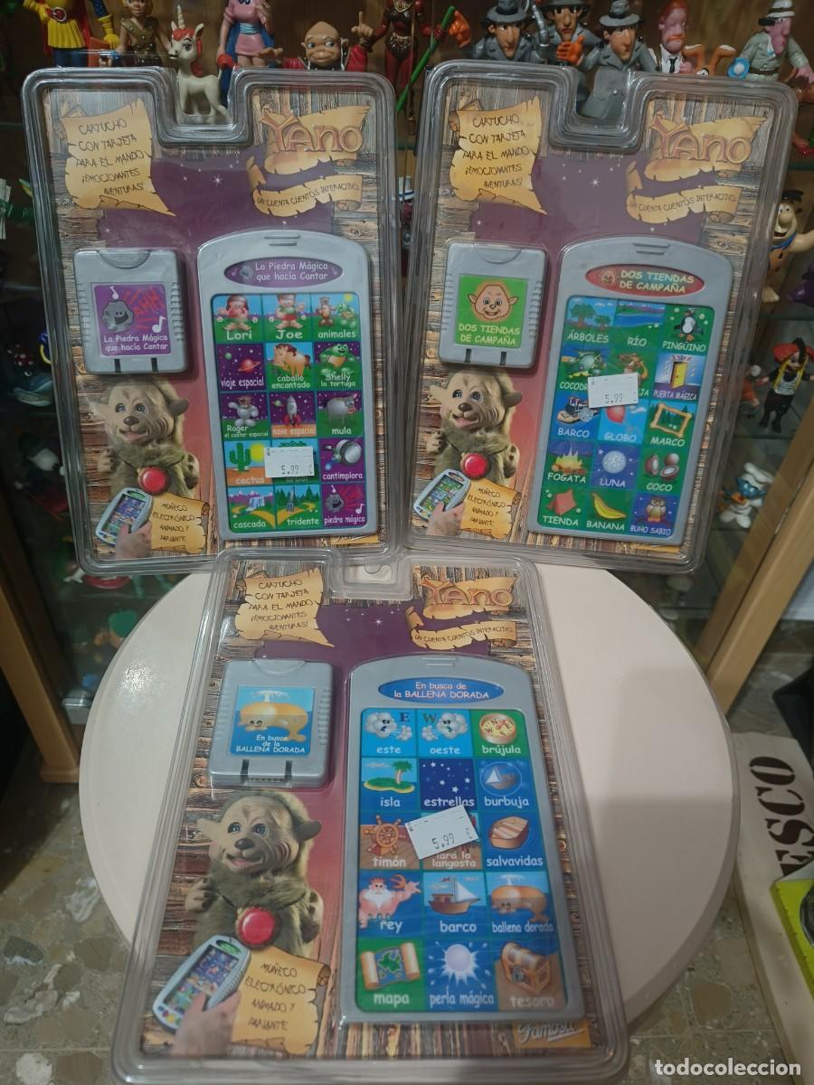 Juguetes antiguos y Juegos de colecci&oacute;n: Ocasion ! Lote 3 blister sin abrir cartuchos cuentos para mu&ntilde;eco Yano Cuentacuentos Famosa