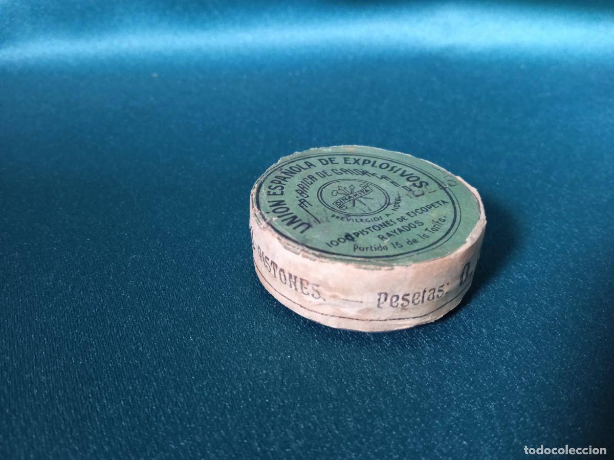 Juguetes antiguos y Juegos de colecci&oacute;n: CAJITA MET&Aacute;LICA: Pistones Escopeta, GALD&Aacute;CANO.