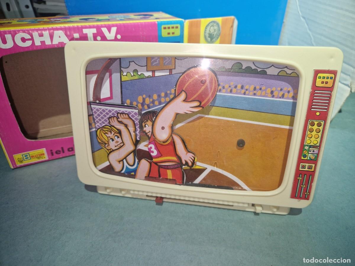 Juguetes antiguos y Juegos de colecci&oacute;n: HUCHA TV BALONCESTO DE BULLYCAN