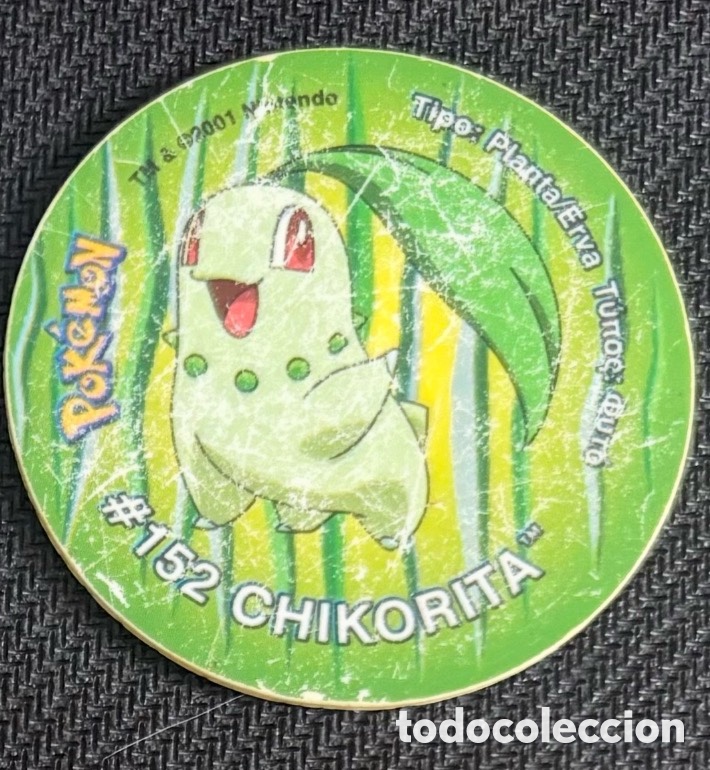 Juguetes antiguos y Juegos de colecci&oacute;n: GIGANTAZO MATUTANO POKEMON GIGAN TAZO MAXI CHIKORITA 152