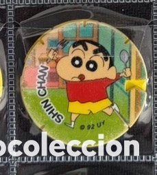 Juguetes antiguos y Juegos de colecci&oacute;n: TAZO SHINCHAN SHIN CHAN GREFUSA A&Ntilde;O 1992
