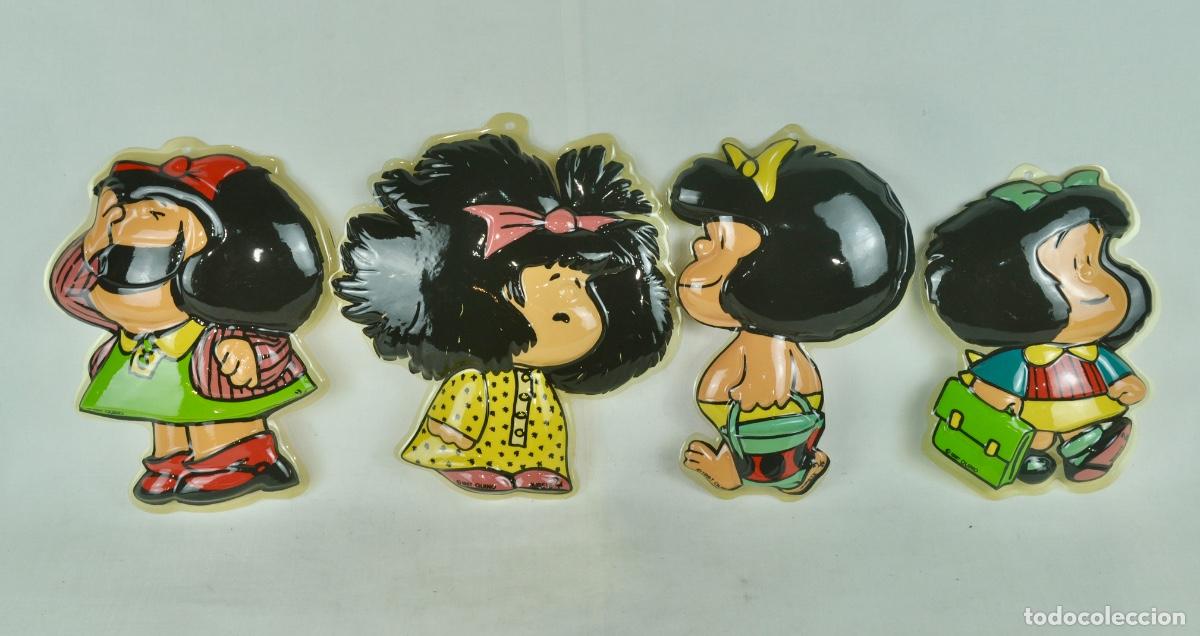 Juguetes antiguos y Juegos de colecci&oacute;n: 4 Siluetas de Mafaldas diferentes