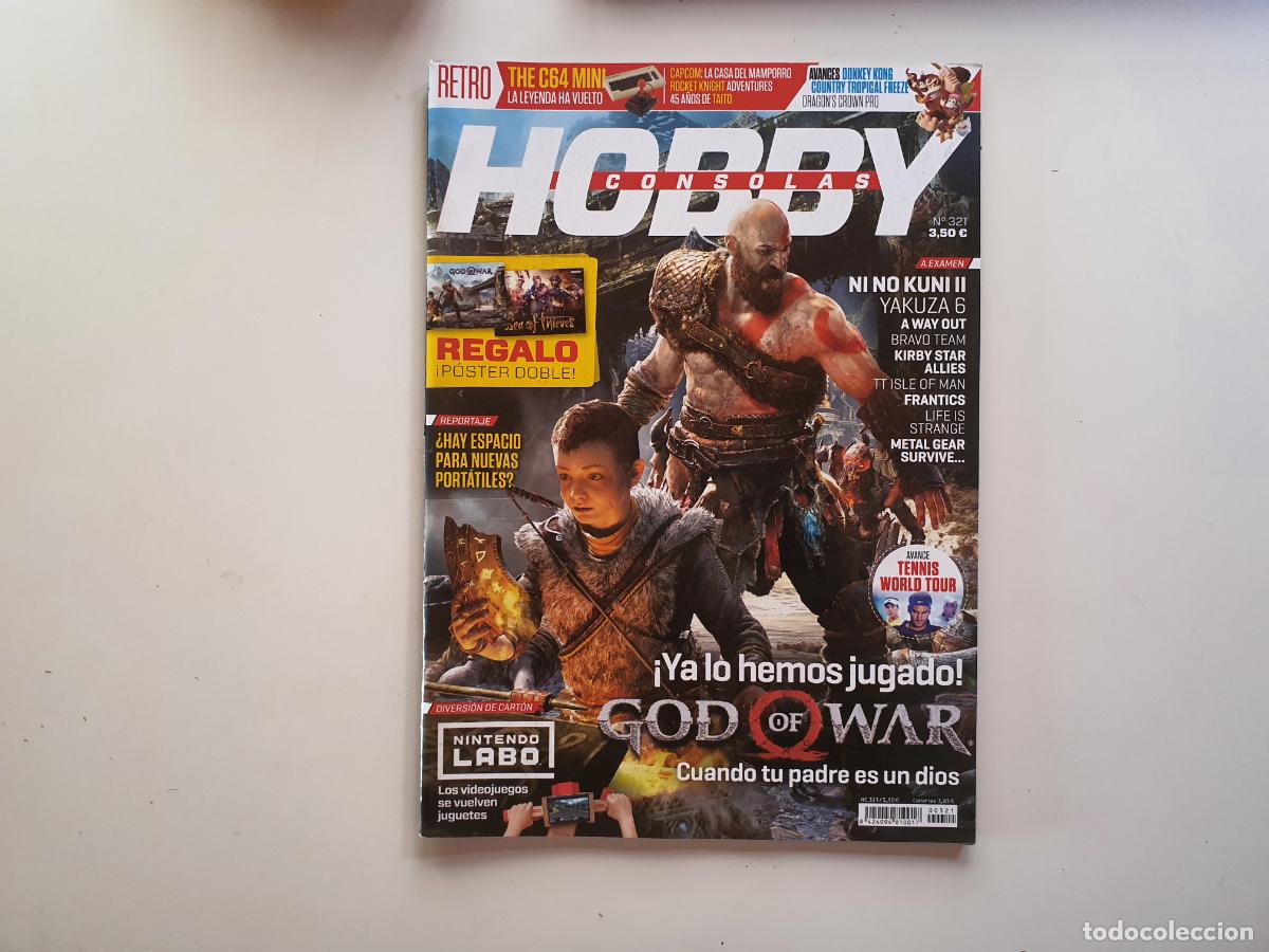 Juguetes antiguos y Juegos de colecci&oacute;n: REVISTA HOBBY CONSOLAS - N&ordm; 321 TIENE POSTER CENTAL GOD OF WAR