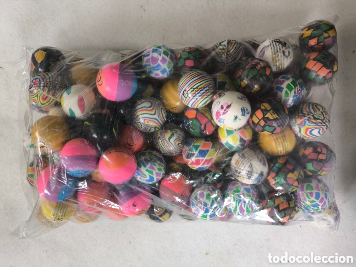 Juguetes antiguos y Juegos de colecci&oacute;n: 100 Unidades De Bolas Saltarinas 38 mm
