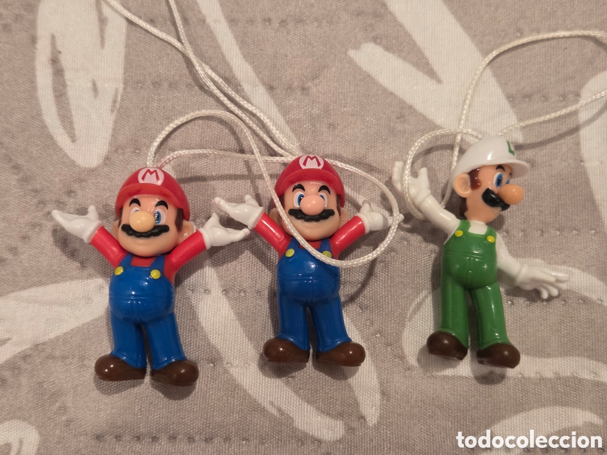 Juguetes antiguos y Juegos de colecci&oacute;n: Lote 3 figuras mario bros y luigi