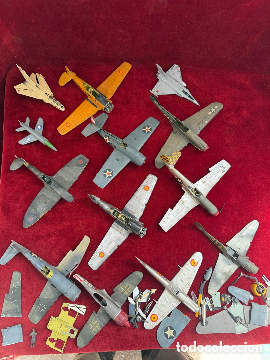 Juguetes antiguos y Juegos de colecci&oacute;n: Gran lote de juguetes,aviones de plastico duro!