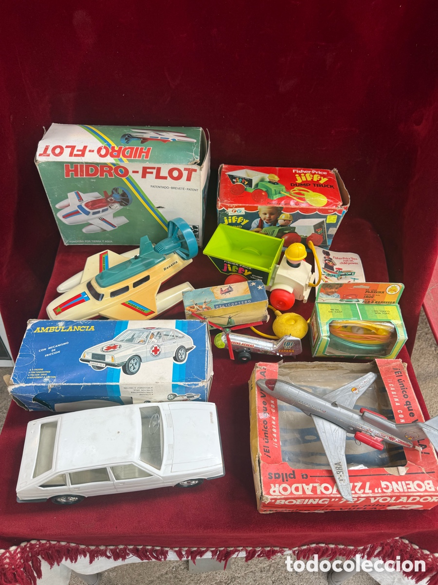 Juguetes antiguos y Juegos de colecci&oacute;n: Gran lote de juguetes antiguos en cajas!